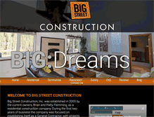 Tablet Screenshot of bigstreetconstruction.com